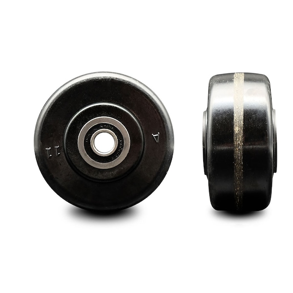 SCC - 3.25" Phenolic Wheel Only w/Ball Bearing - 1/2" Bore - 700 lbs Capacity